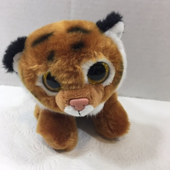Ty Beanie Baby 6” TIGGS the Bengal Tiger Stuffed Animal Plush 2015 Glitter Eyes - Picture 1 of 7